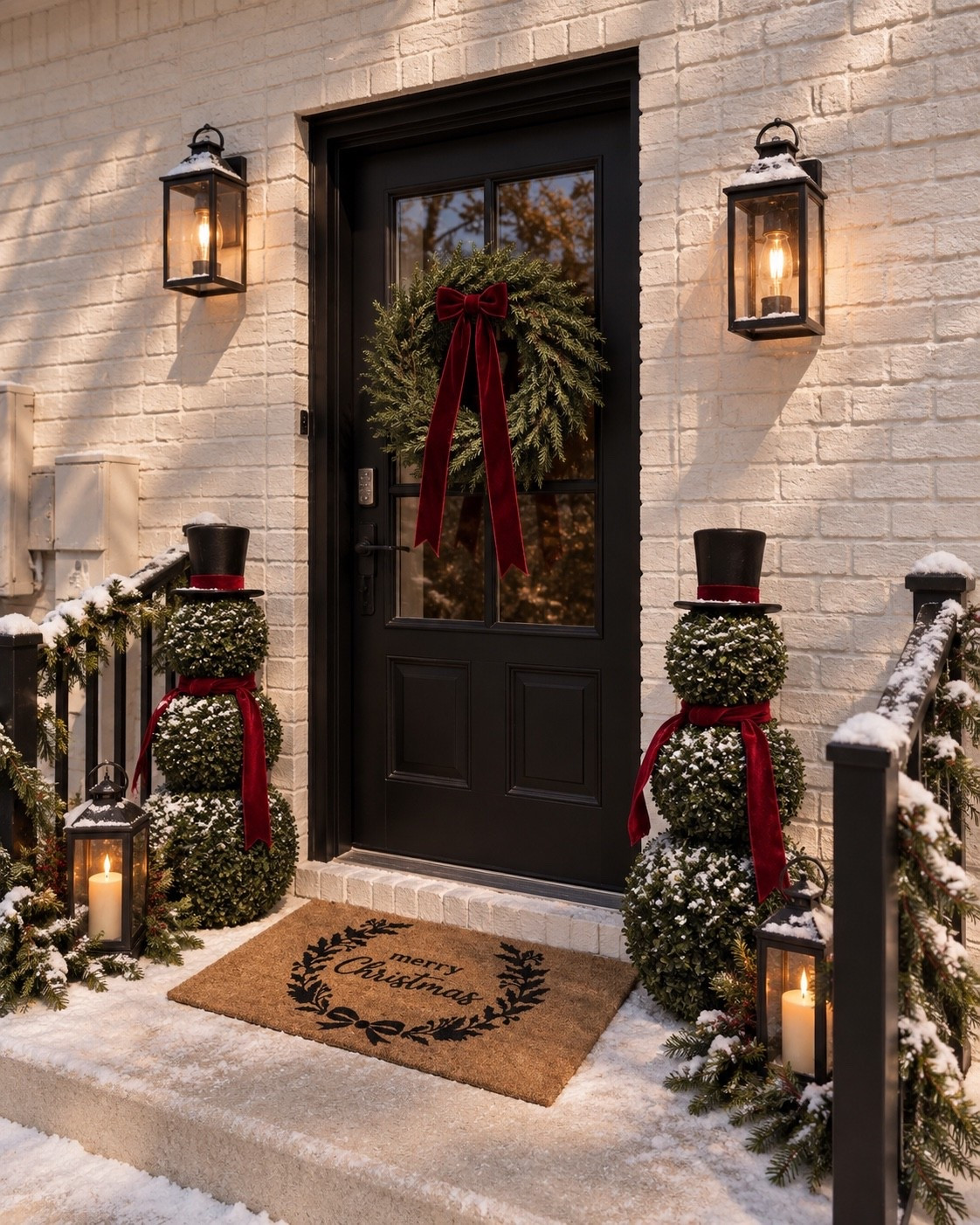 These snowmen topiary!! Are you kidding? Sooo cute

#LTKdayinmylife #LTKSeasonal #LTKHome