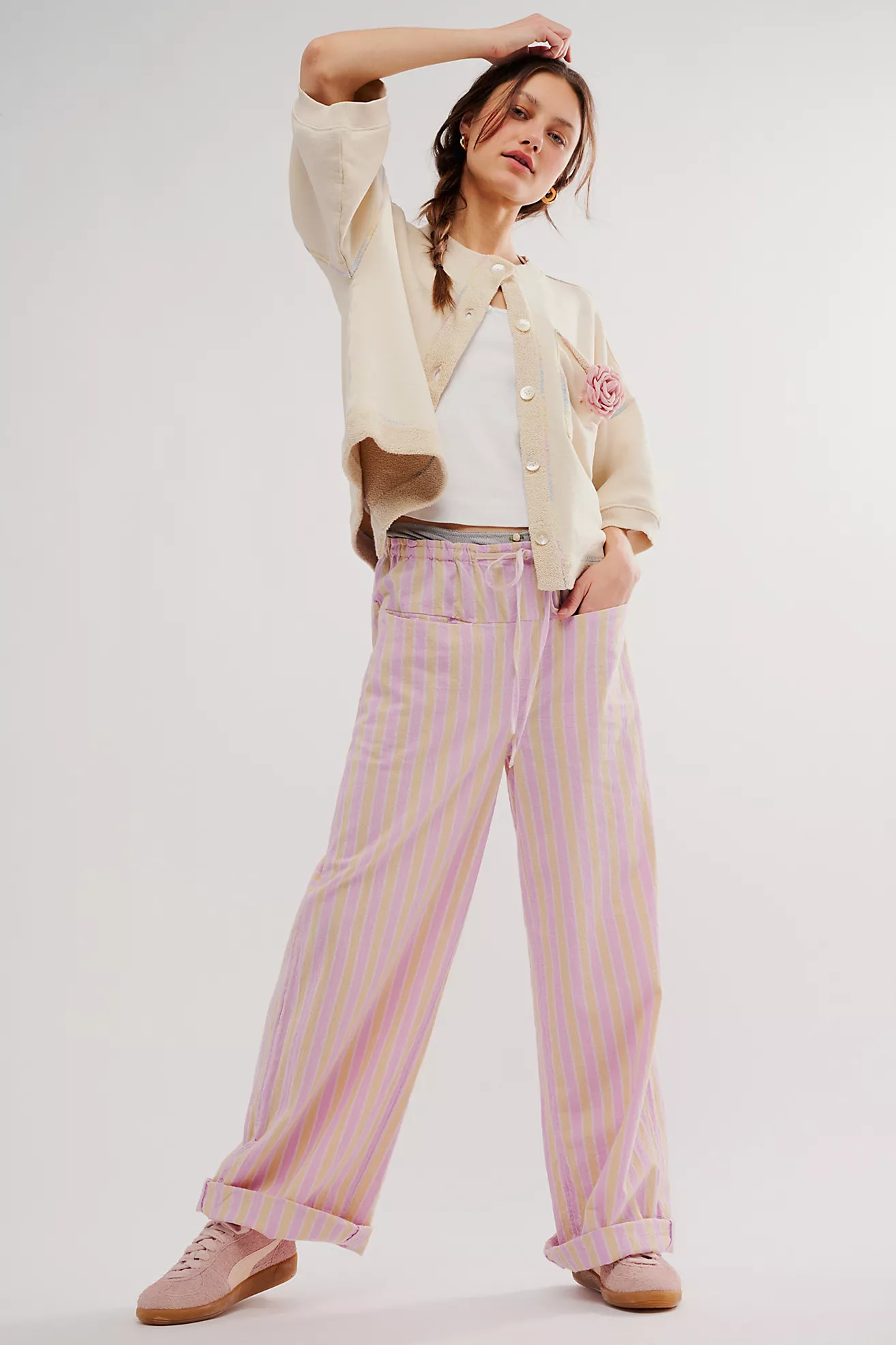 Hudson Canyon Stripe Pants | Free People (Global - UK&FR Excluded)
