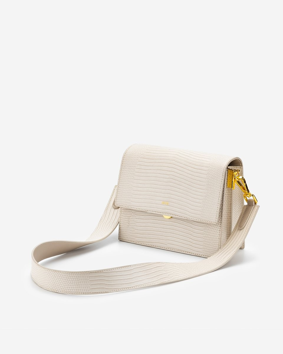 Mini Flap Bag - Ivory Lizard | JW PEI US