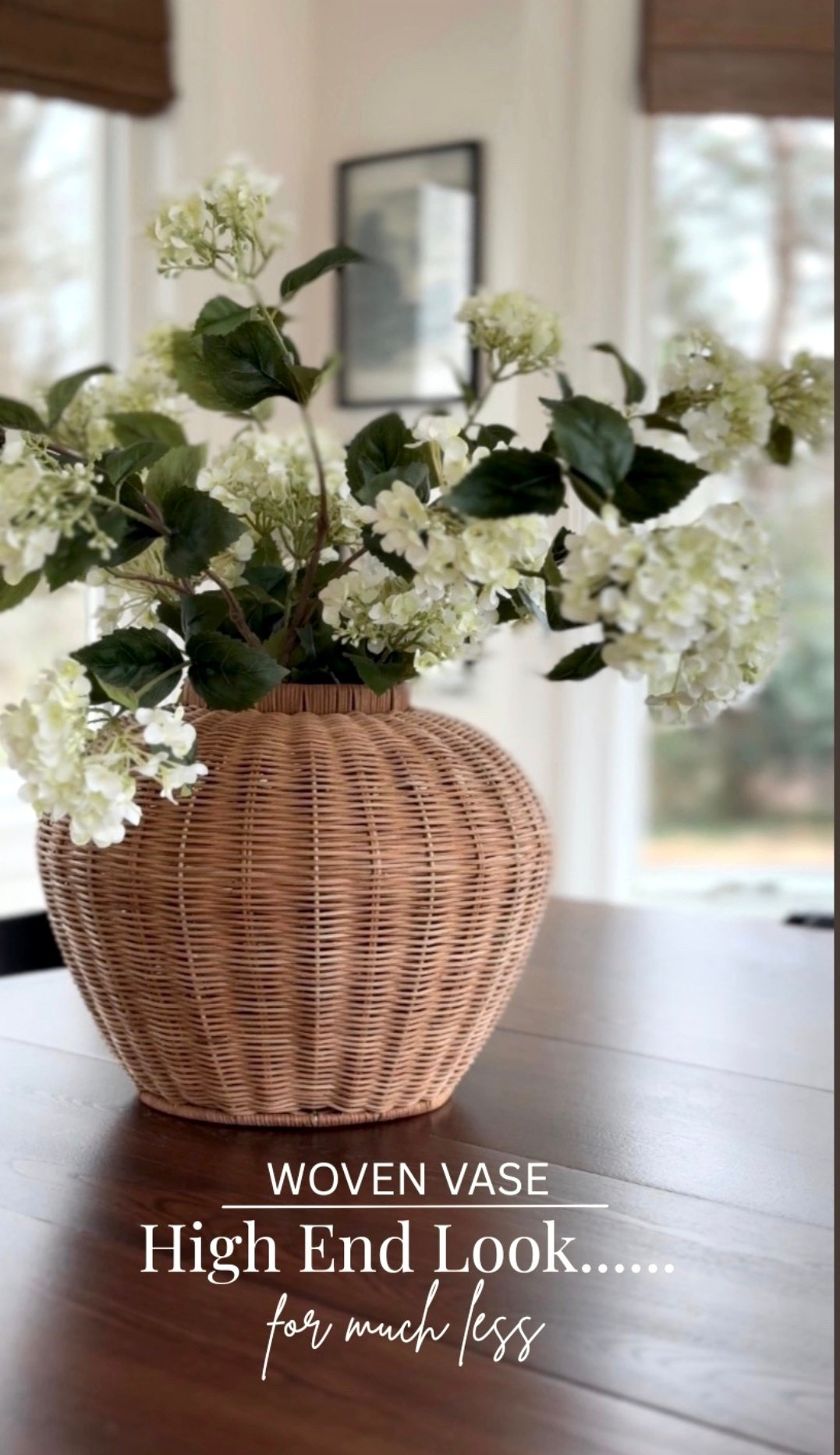 At home stores | look for less | woven vase | budget friendly decor | afloral | hydrangeas | snowball hydrangeas 

#LTKSeasonal #LTKSaleAlert #LTKHome