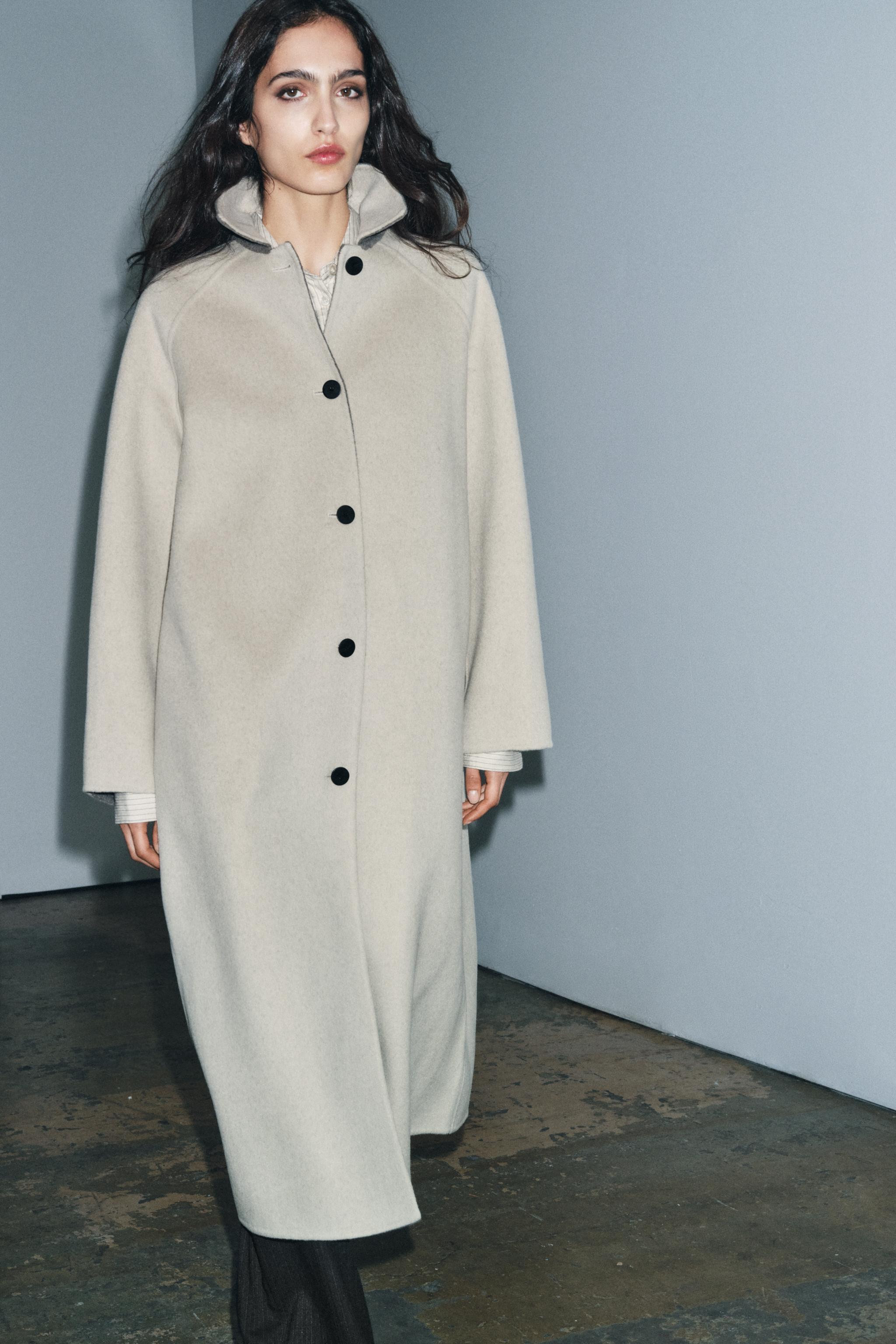 LONG WOOL BLEND COAT ZW COLLECTION LIMITED EDITION | Zara UK
