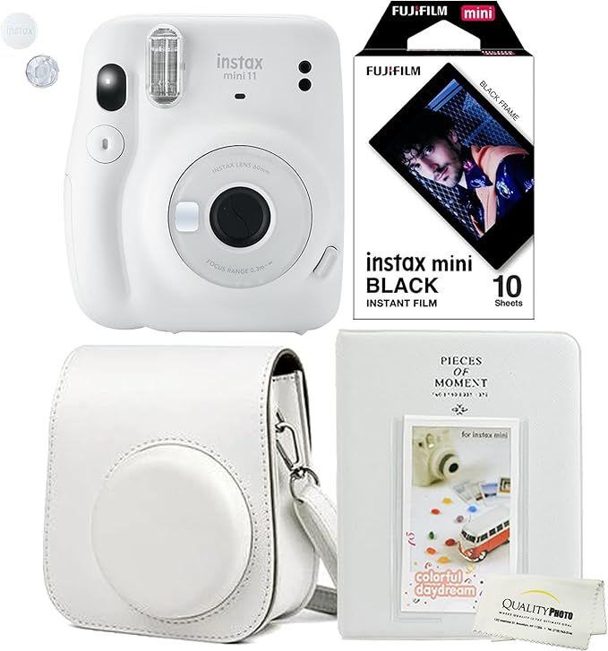 Fujifilm Instax Mini 11 Ice White Instant Camera Plus Matching Case, Photo Album and Fujifilm Cha... | Amazon (US)