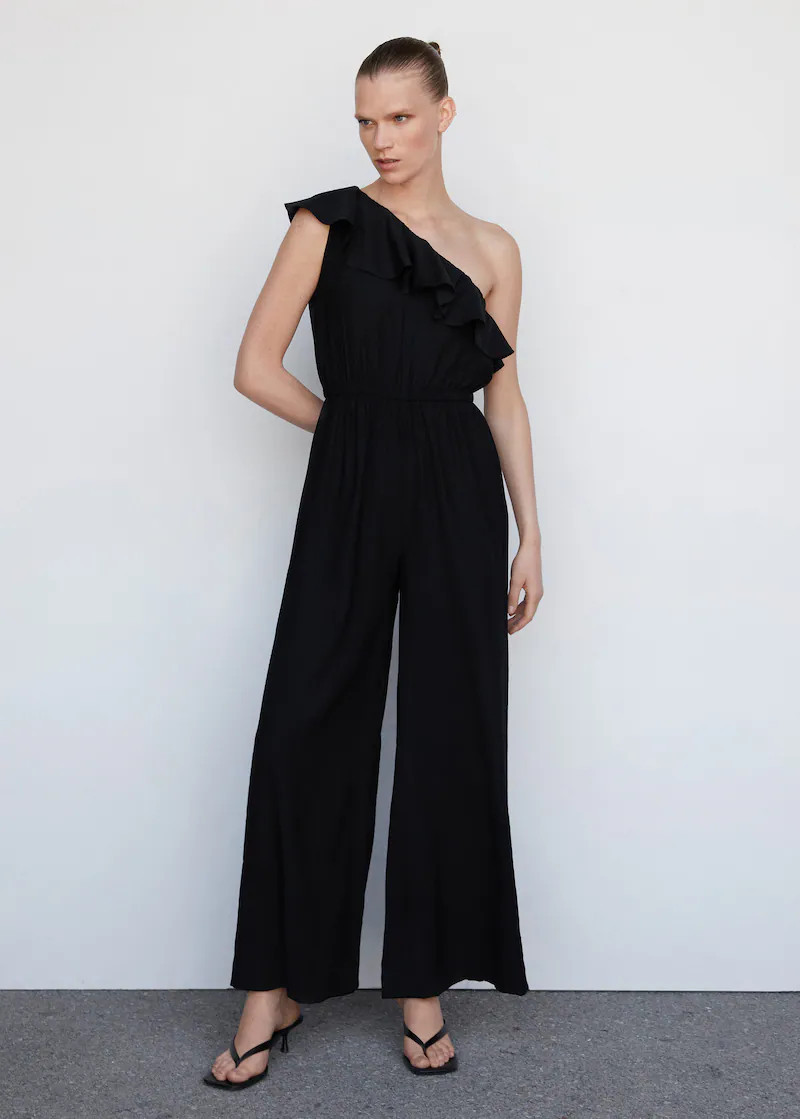 Combinaison asymétrique à volant | MANGO (FR)