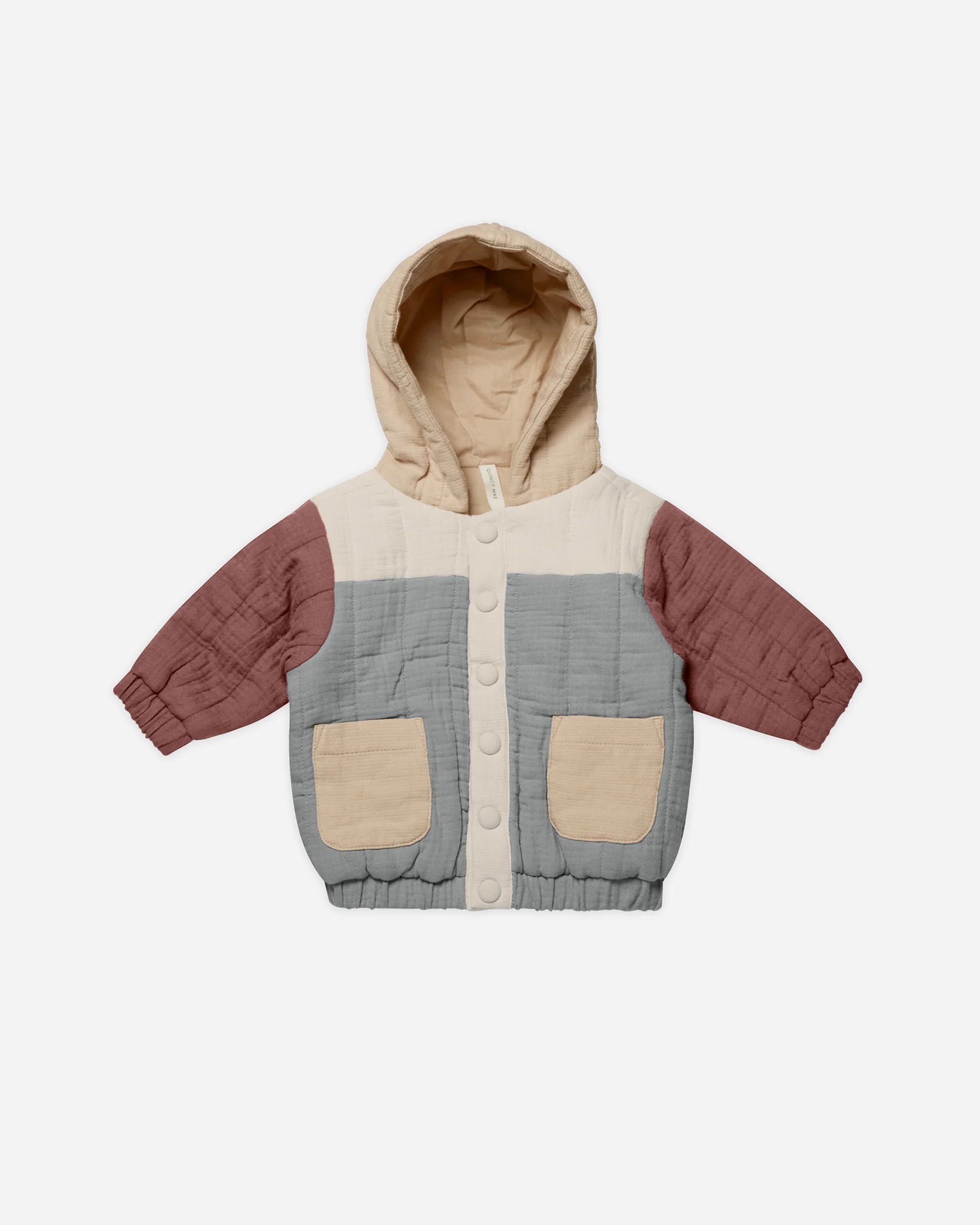 Hooded Woven Jacket || Color Block | Rylee + Cru
