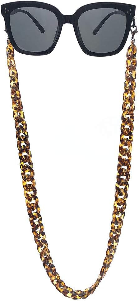 DECKER Acrylic Eyeglass Chain Sunglasses Holder Eyewear Retainer Strap glasses hanging for Women | Amazon (US)