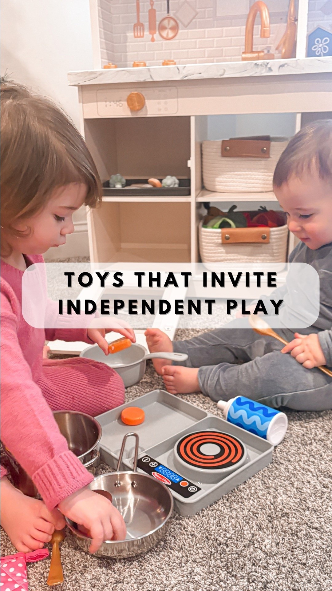 pretend play. play kitchen. Toddler toys. Independent play 

#LTKKids #LTKBaby #LTKmomlife