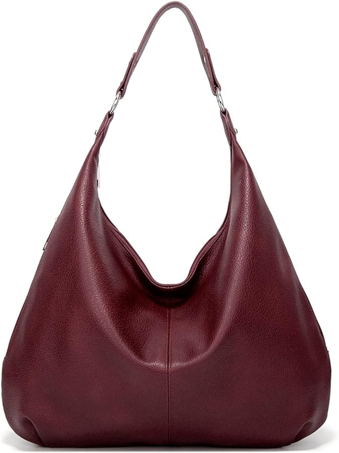 Ashioup Hobo Bags for Women Soft PU Leather Shoulder Bag Vintage Slouchy Handbag with Zipper | Amazon (CA)