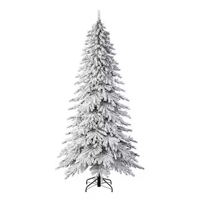 Tree Classics by Balsam Hill 7.5-ft Snowy Pine Pre-lit LED Artificial Christmas Tree | Lowe's