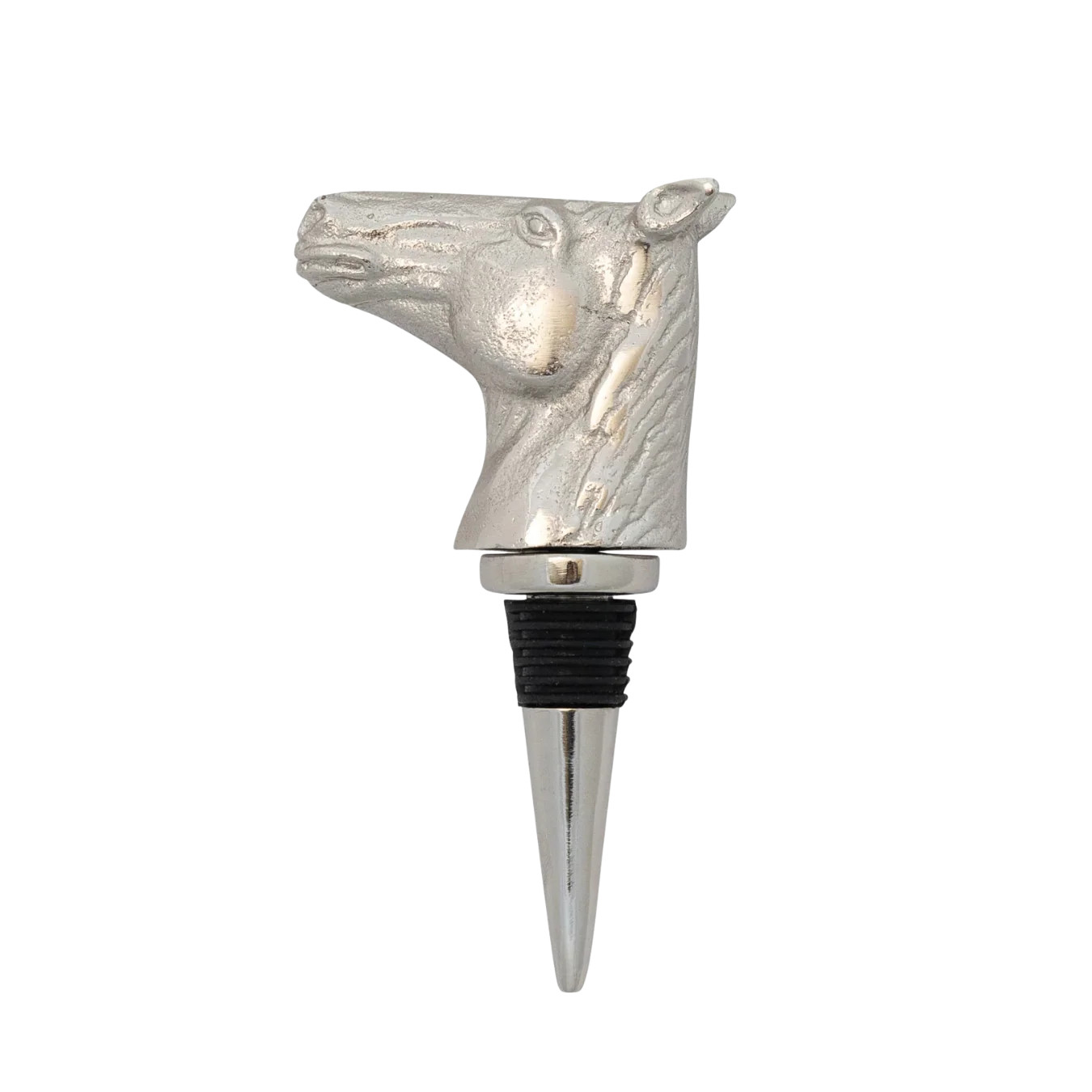 Cast Aluminum Horse Head Bottle Stopper | By Luxe B Co. | luxe bCO