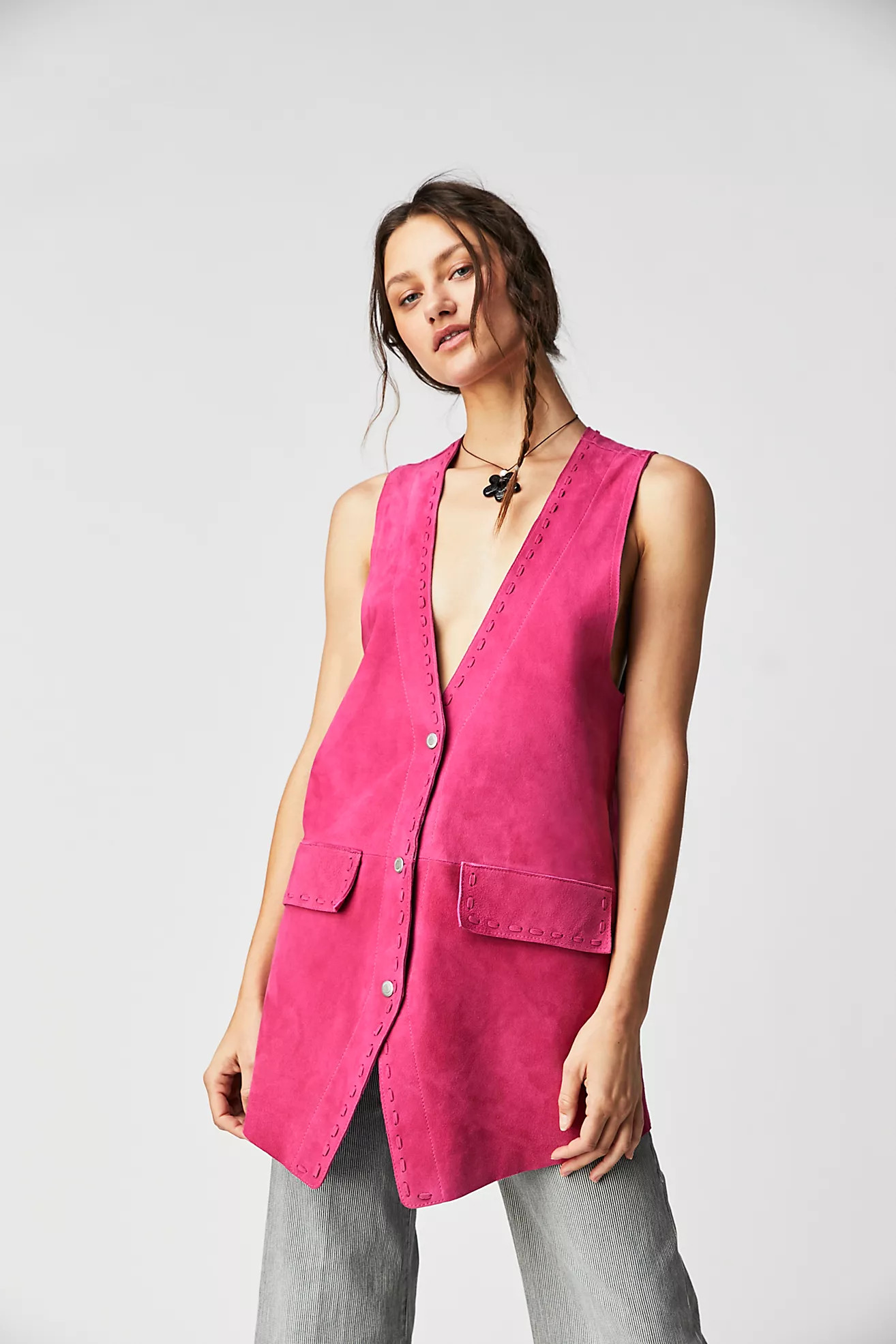 We The Free Low Rider Suede Vest | Free People (Global - UK&FR Excluded)