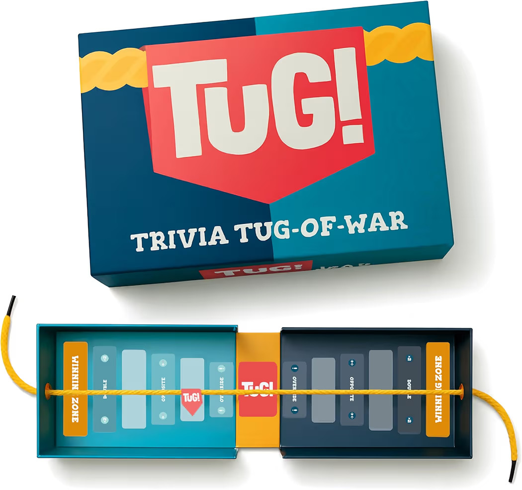 TUG! - Trivia Tug-of-War Game | 50:50 Questions | Perfect White Elephant or Stocking Stuffer Gift... | Amazon (US)