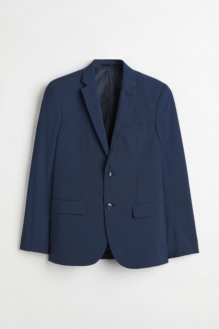 Single-breasted blazer in woven stretch fabric with narrow, notched lapels. Chest pocket, front p... | H&M (US)