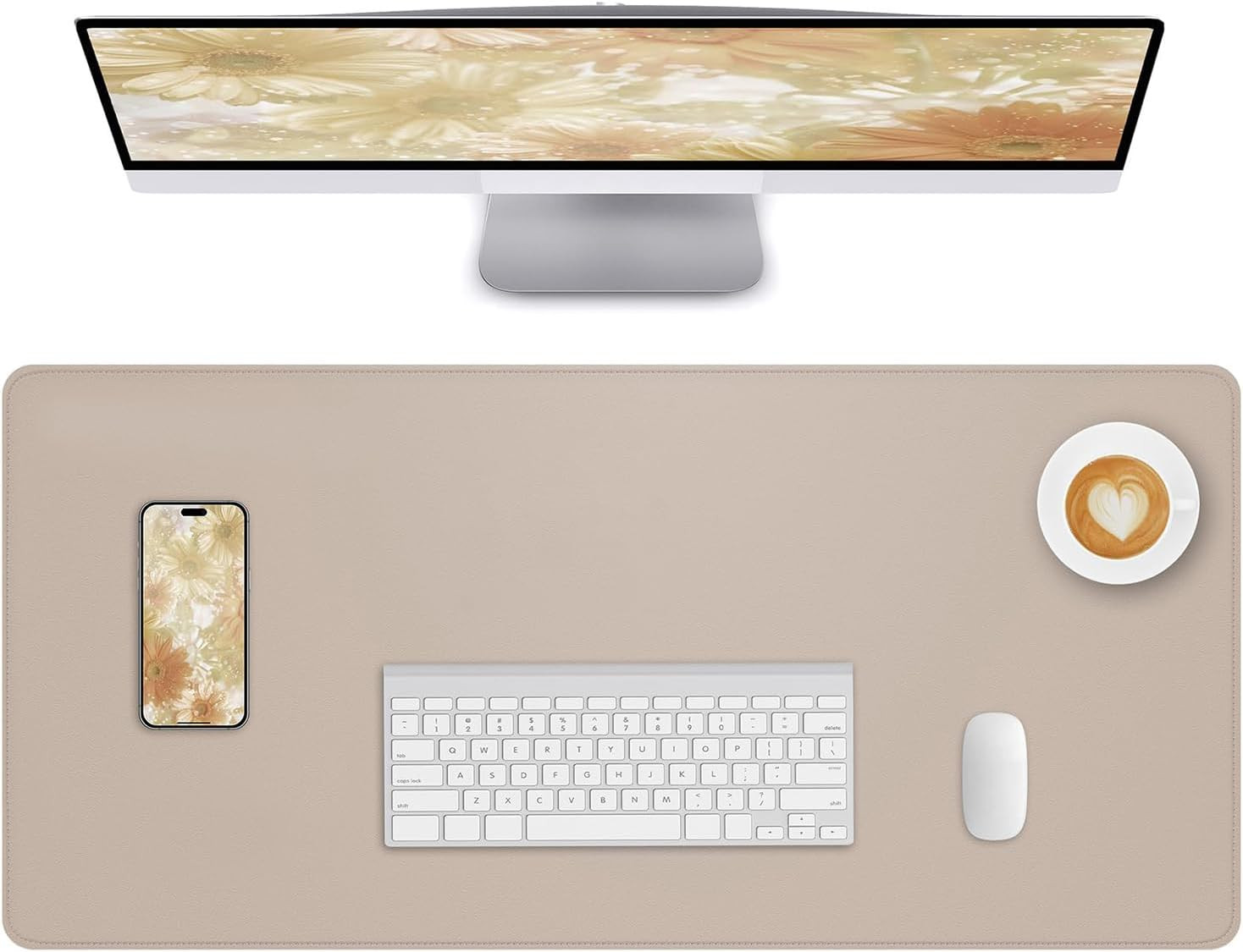 Lllunimon Leather Large Desk Pad Mat Protector Non-Slip Waterproof Table Pad Blotter Computer Lap... | Amazon (CA)