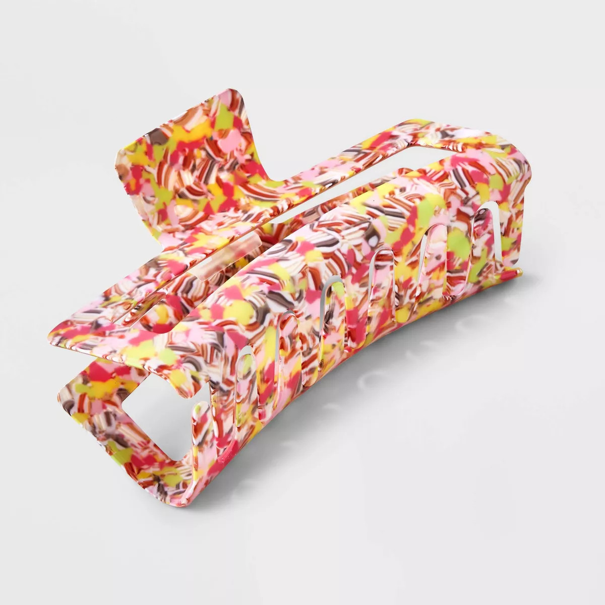 Jumbo Marbled Claw Hair Clip - Universal Thread™ Pink/Green | Target