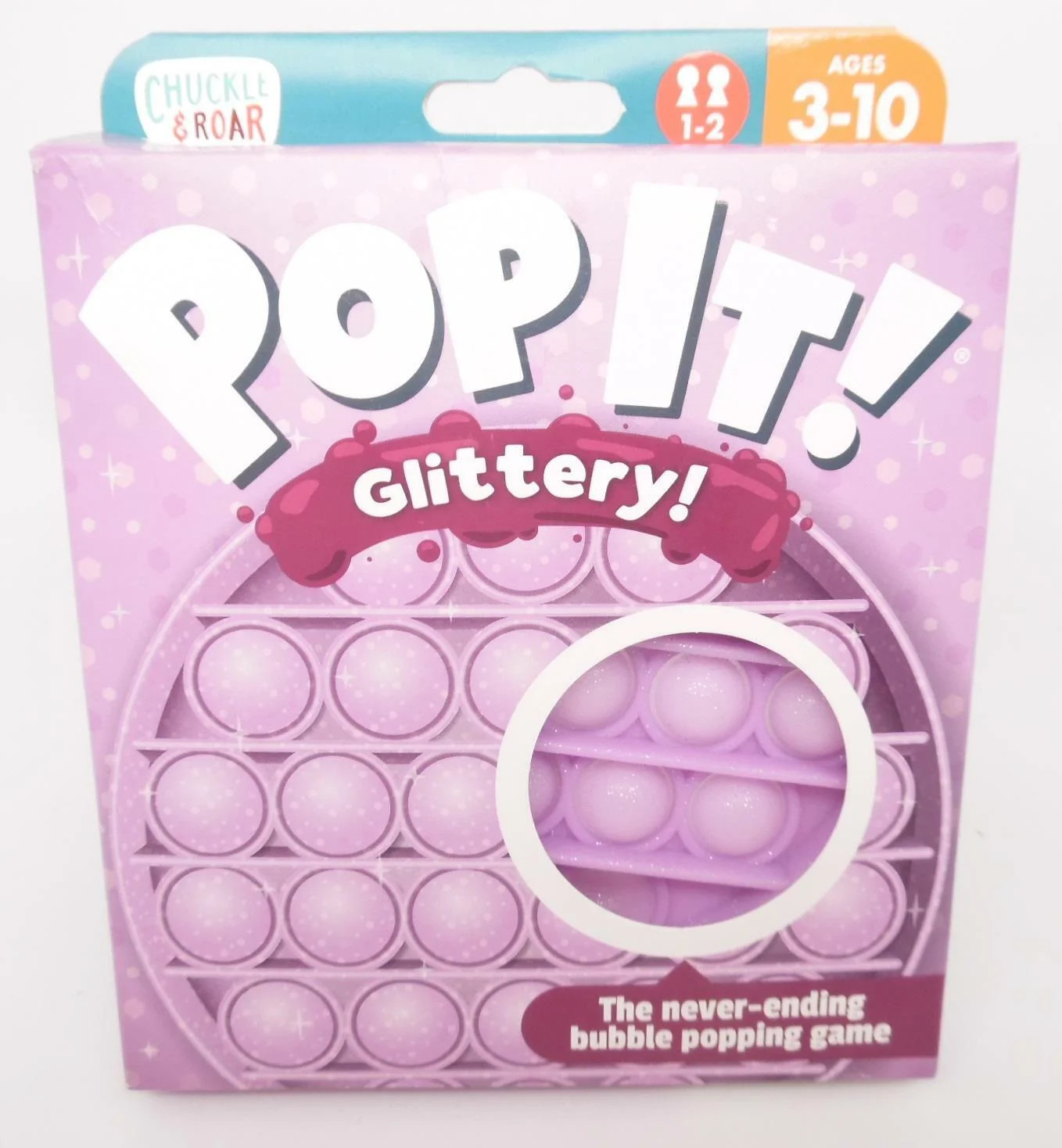 Chuckle & Roar Pop It! Pink Glittery Bubble Popping Sensory Game, Fidget Toy | Walmart (US)