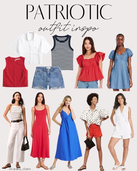 Patriotic outfit ideas!

Patriotic outfits | Memorial Day outfits | Red, white and blue | July 4th outfits | USA | Patriotic clothes | Target finds | Old Navy | Anthro | Abercrombie

#LTKFindsUnder100 #LTKSeasonal #LTKSaleAlert
