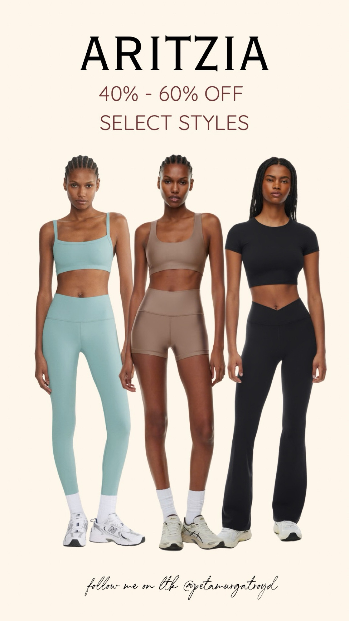 40% - 60% off select styles

#LTKFitness #LTKSaleAlert #LTKStyleTip