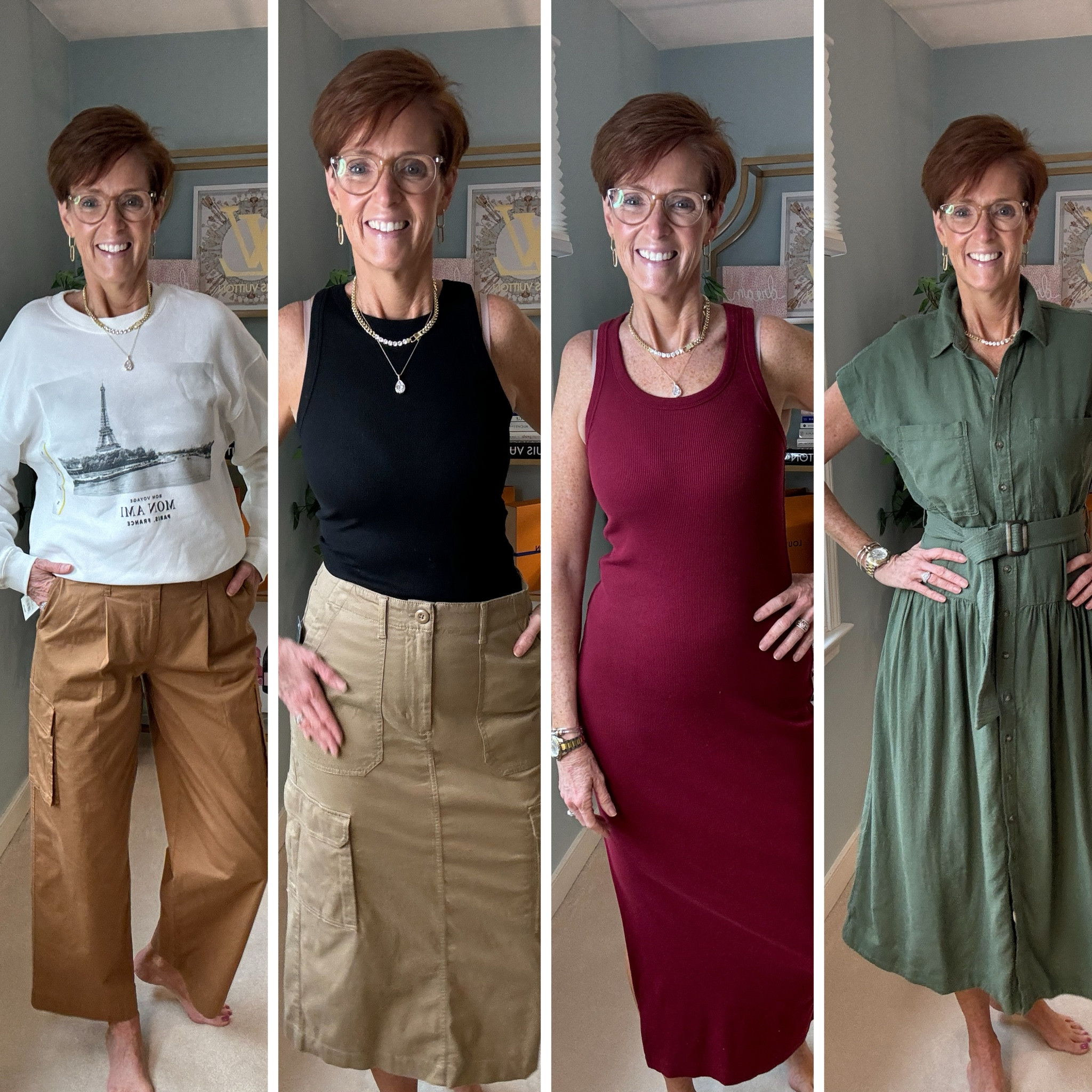 Target try on
Target Paris oversized sweatshirt wearing a small. 
Target cargo trousers wearing a 10, Target cargo skirt wearing a 10, 
Target ribbed tank wearing a medium, Target ribbed tank dress wearing a medium 
Target olive belted waist shirt dress wearing a small

#LTKSaleAlert #LTKFindsUnder100 #LTKStyleTip