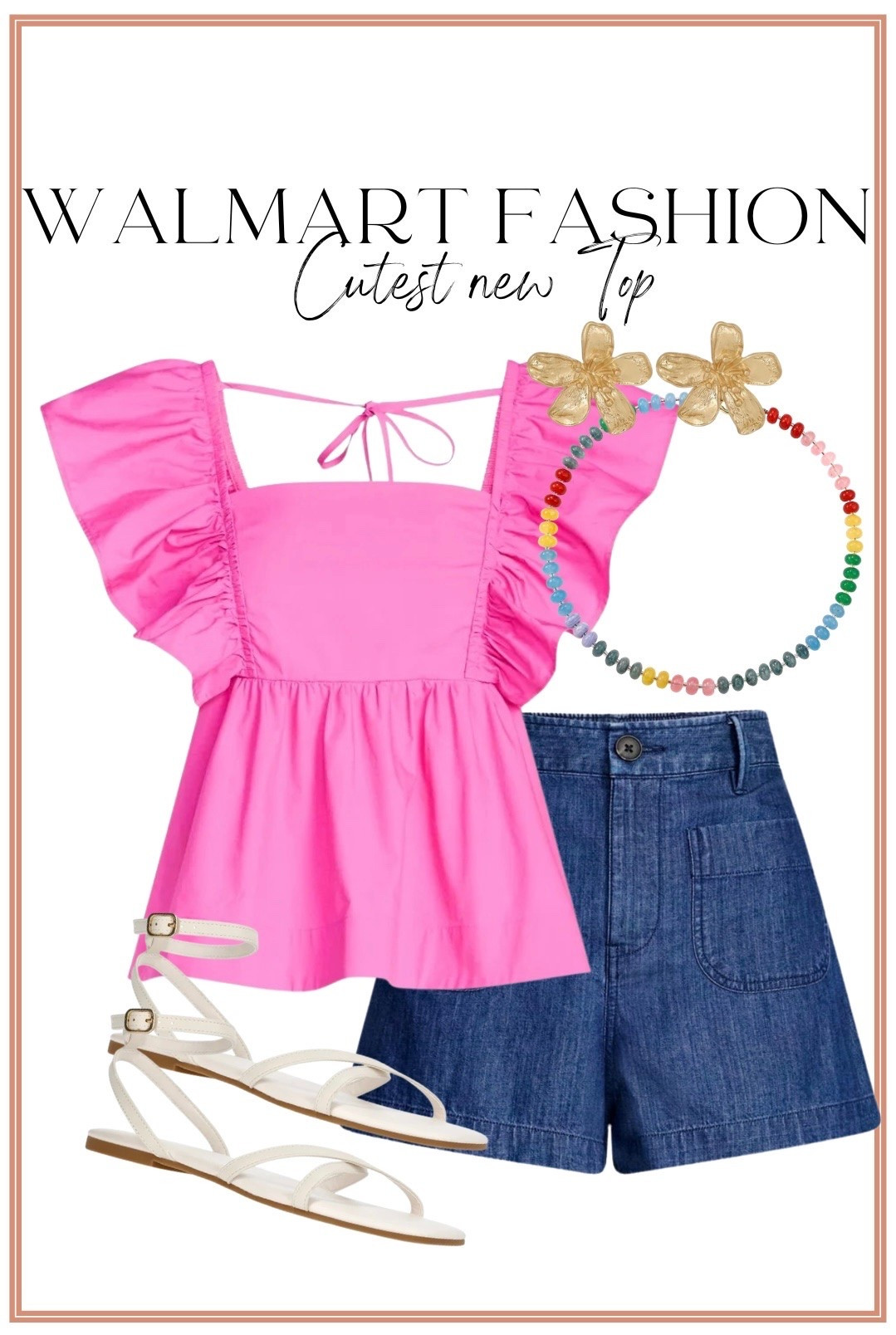 💗 NEW WALMART FIND ALERT 💗

This adorable pink top just hit the Walmart website today and I have a feeling it’s going to sell out fast! The ruffle sleeves, flowy babydoll fit, and vibrant pink color make it the perfect summer top for everything from weekend errands to brunch dates and vacation outfits. 🌸✨

I paired it with these flattering denim shorts, simple sandals, and fun statement accessories for an easy outfit that looks put together without even trying. The bright pink color is such a fun way to add a pop of color to your summer wardrobe!

If you’re looking for affordable Walmart fashion finds, cute summer tops, and easy everyday outfit ideas, this one definitely deserves a spot in your cart. 💕

#WalmartFashion #WalmartFinds #WalmartStyle #SummerFashion #PinkTop #AffordableFashion #SummerOutfit #OOTD #CasualStyle #CuteOutfits #FashionFinds #DenimShorts #EverydayStyle #BudgetFriendlyFashion #WomensFashion #SummerWardrobe #VacationStyle #StyleInspiration #PinkAesthetic #FashionOver30 #NewArrivals #WalmartNewArrivals #SummerStyle #OutfitInspiration #TrendingFashion 💗🌸✨

#LTKootd #LTKPetite