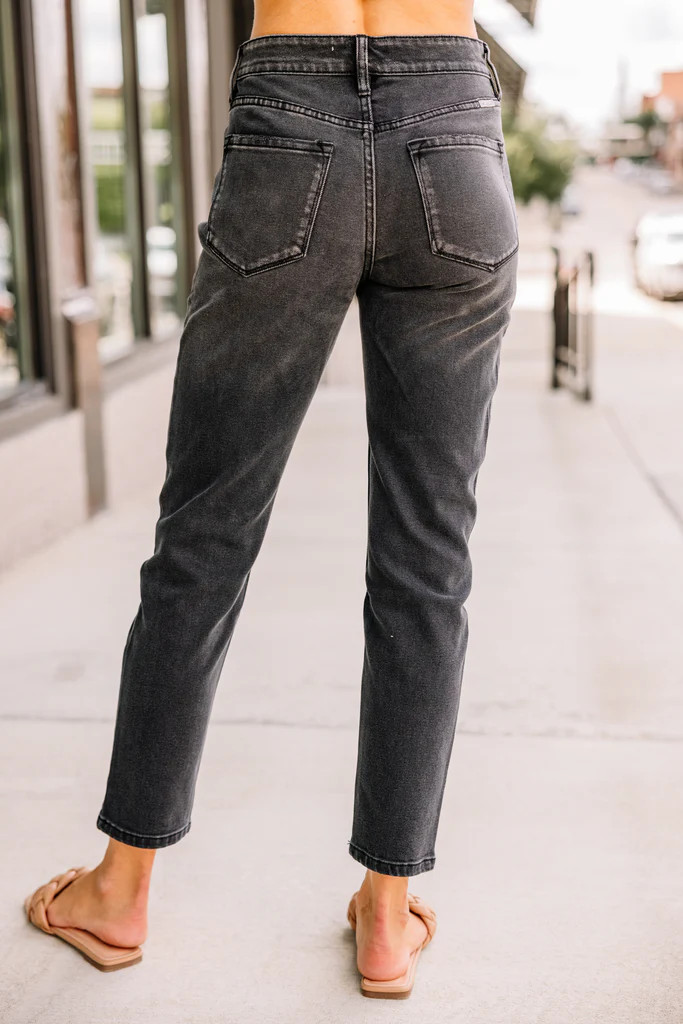 KanCan: Remember It Well Washed Black High Rise Cropped Jeans | The Mint Julep Boutique
