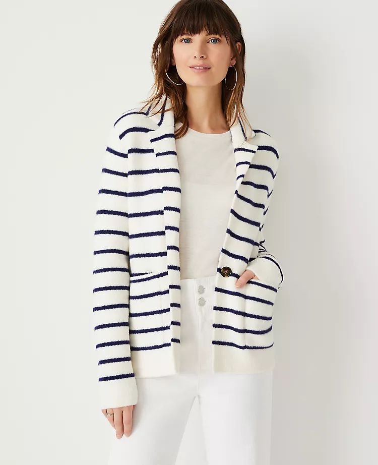 Striped Sweater Blazer | Ann Taylor | Ann Taylor (US)