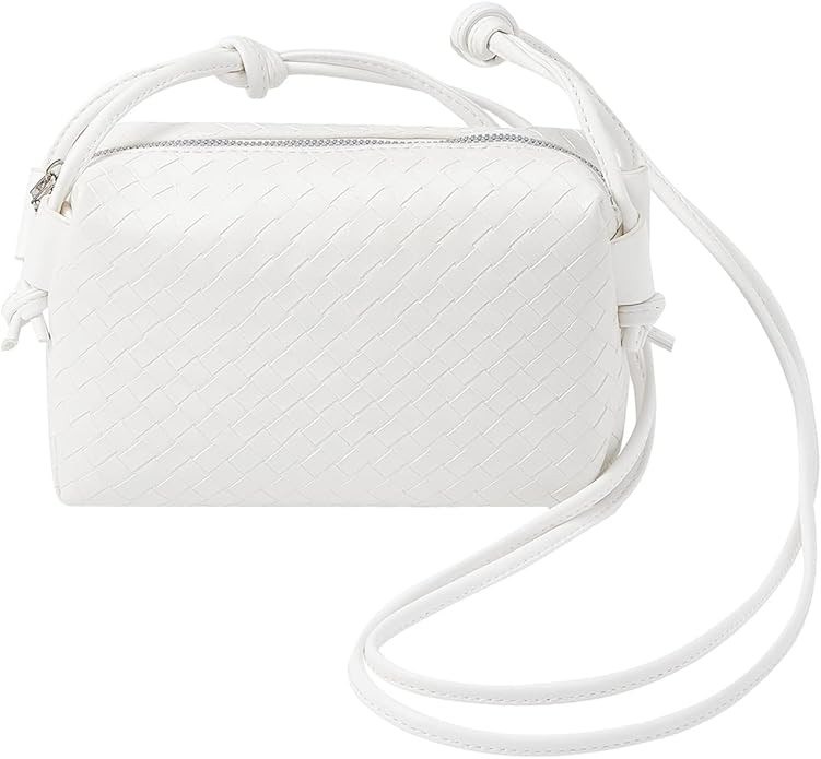 Women Woven Crossbody Bag, Woven Handbag Small Purse, Cell Phone Wallet Purse for Women Teen Girl... | Amazon (US)