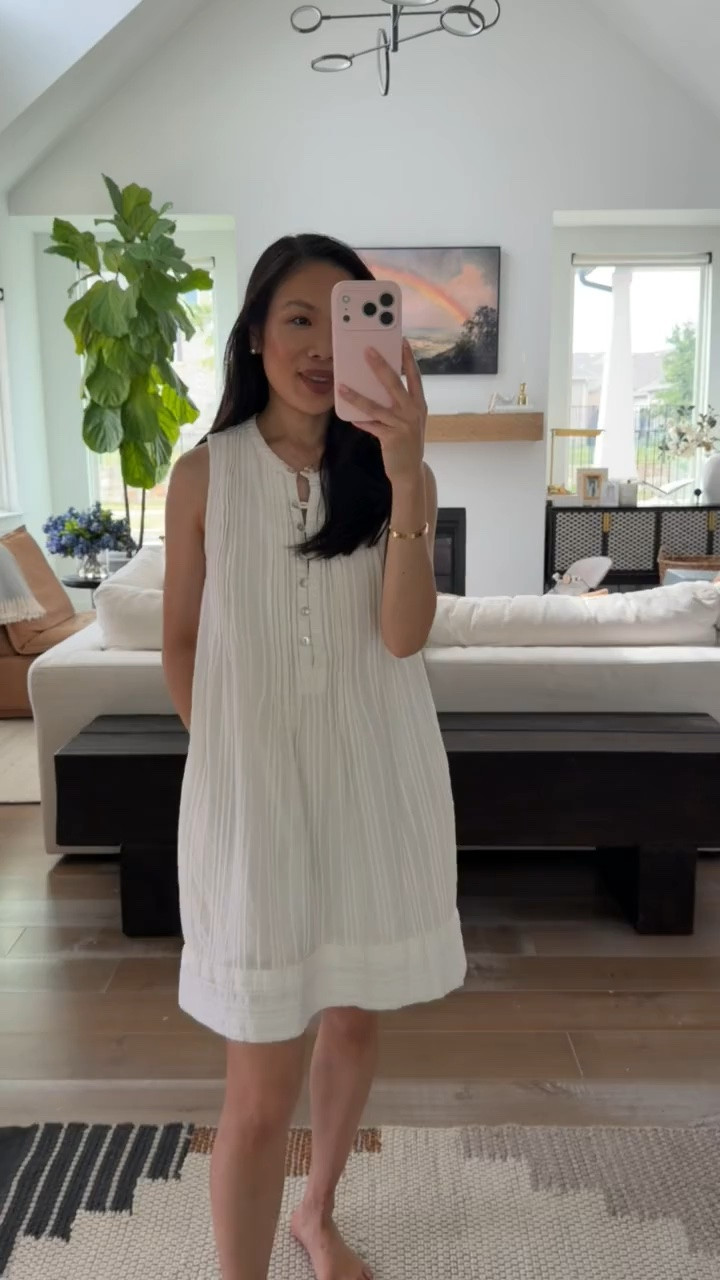 100% organic linen  that is breathable and great for hotter days. Love the looser fit, that it has pockets, and can be styled up or down. Linking this dress in plaid and then a look for less in white!

#LTKSeasonal #LTKootd