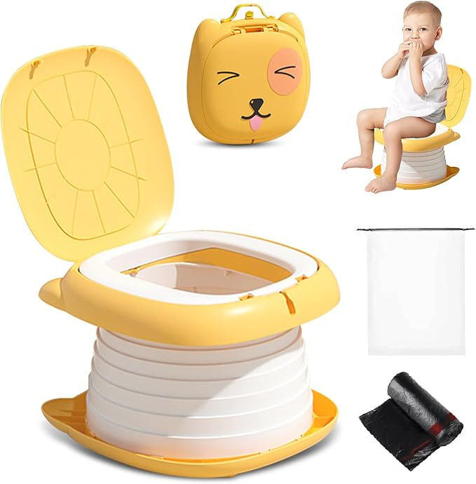 2025 Upgraded Portable Potty Training, Travel Potty for Toddler, portable toilet for kids Foldabl... | Amazon (US)
