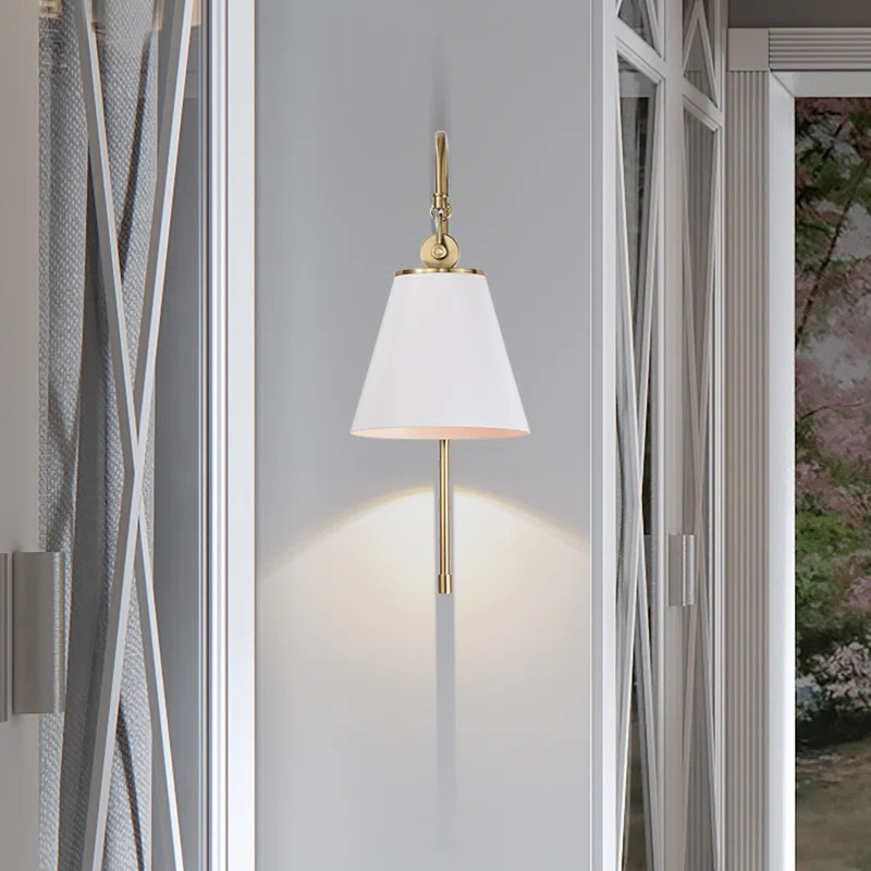 Josiyah 1 - Light Dimmable Armed Sconce | Wayfair Professional