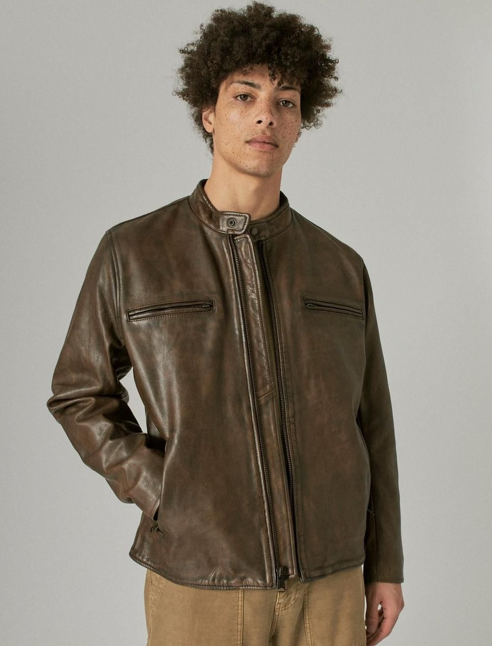 vintage leather jacket | Lucky Brand