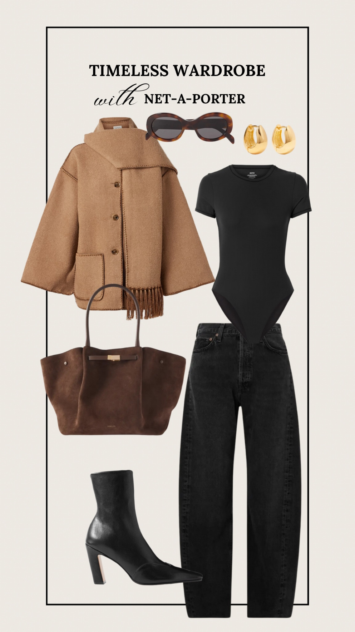 Timeless wardrobe with Net-A-Porter! @netaporter #netaporter #ad

#LTKStyleTip #LTKItBag #LTKShoeCrush