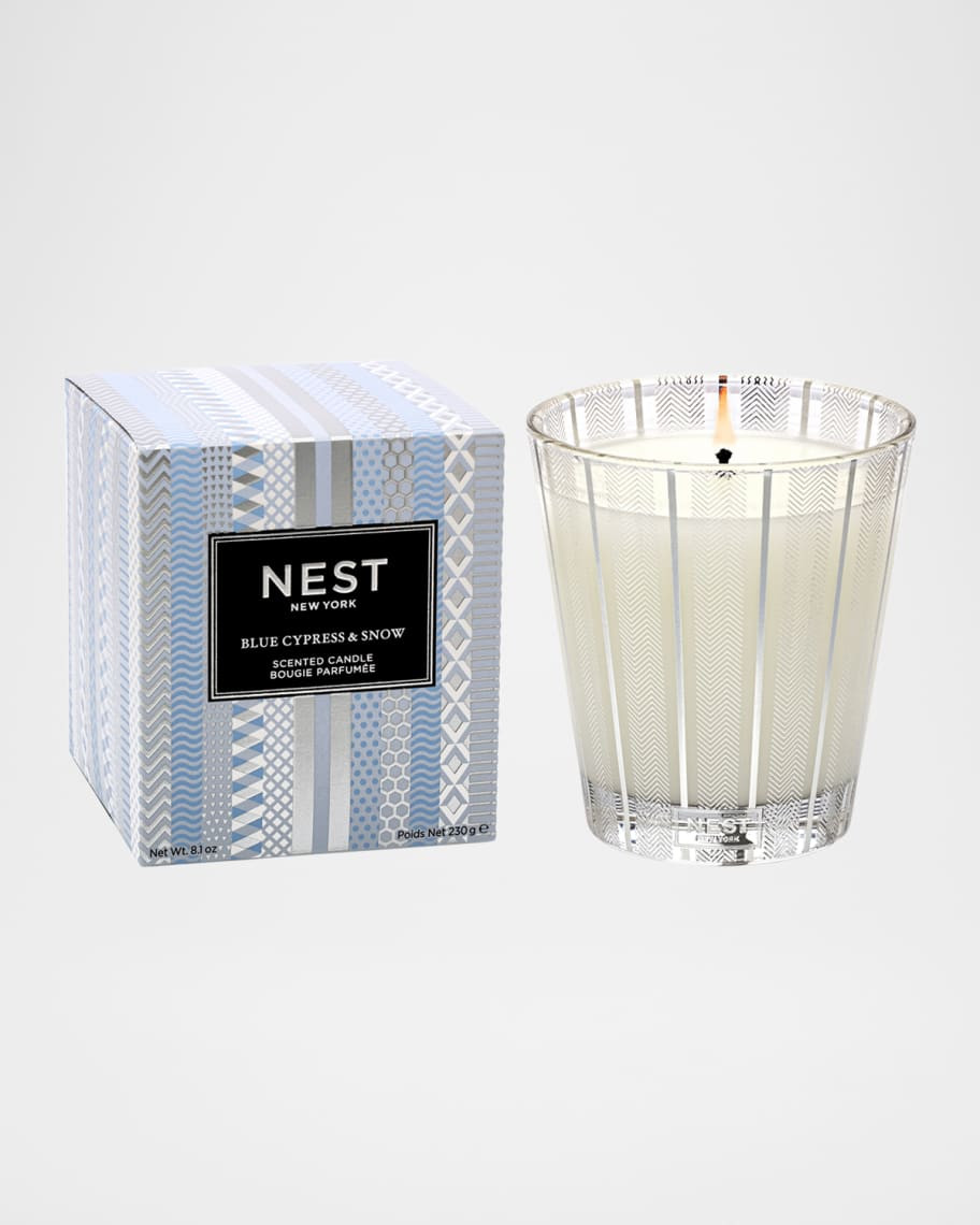 NEST New York 8.1 oz. Blue Cypress and Snow Classic Candle | Neiman Marcus