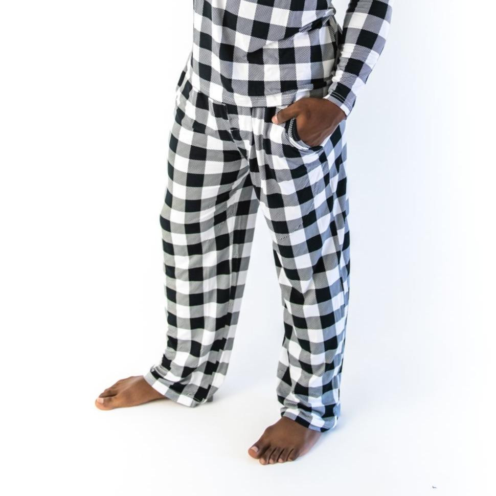 Buffalo Plaid Men's Bamboo Viscose Pajama Pants | Little Sleepies