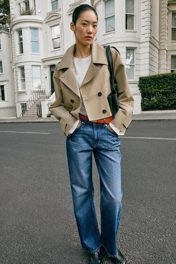 Zara - 100% Suede Jacket - Women - Dark Khaki - Women | Zara US