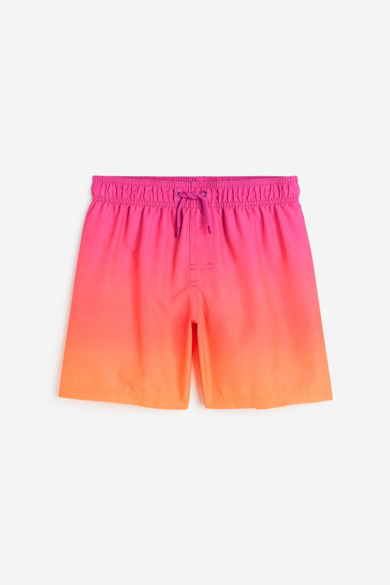 Patterned Swim Shorts - Cerise/ombre - Kids | H&M US | H&M (US + CA)