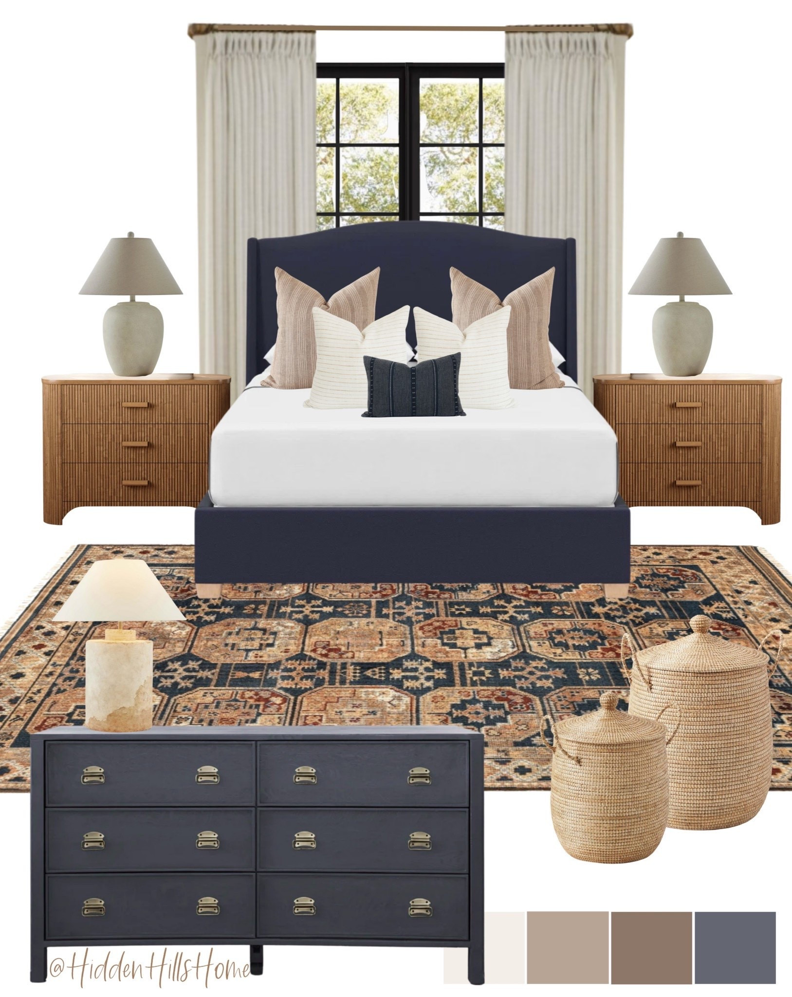 Bedroom decor mood board, bedroom design, bedding, home decor, bedroom inspiration, bedroom rug, nightstands, dresser #bedroom

#LTKHome #LTKSaleAlert #LTKSeasonal