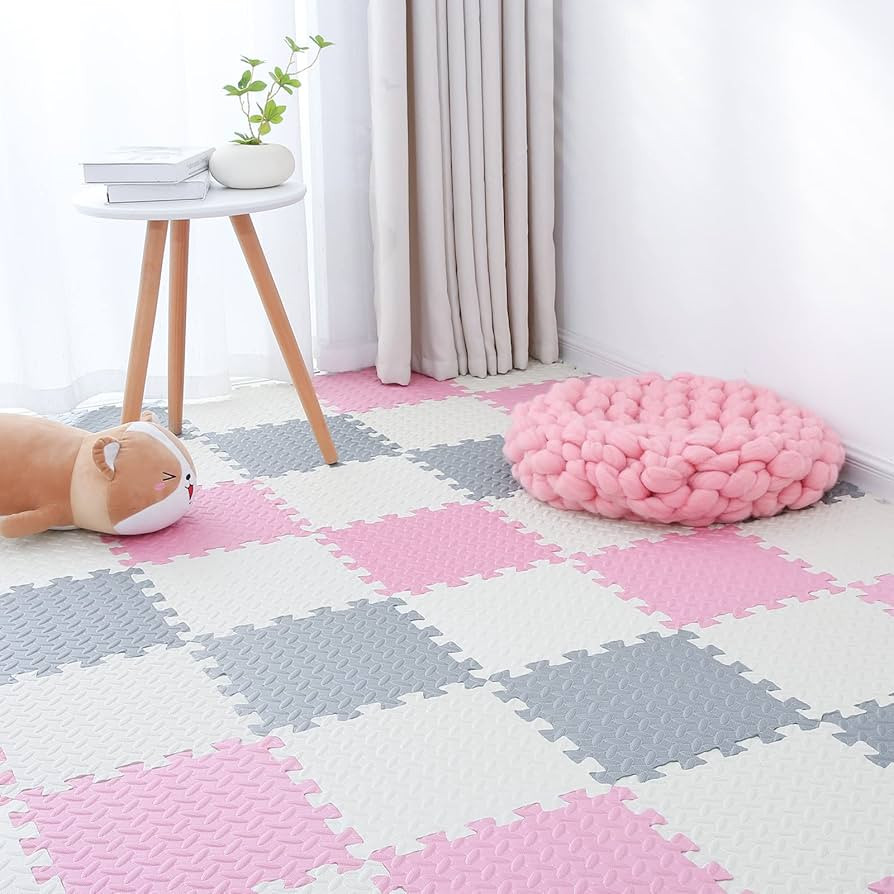 Foam Play Mat for Baby, 0.4 Inch Thick Foam Interlocking Floor Mats, Soft Non-Toxic Baby Playmat,... | Amazon (US)
