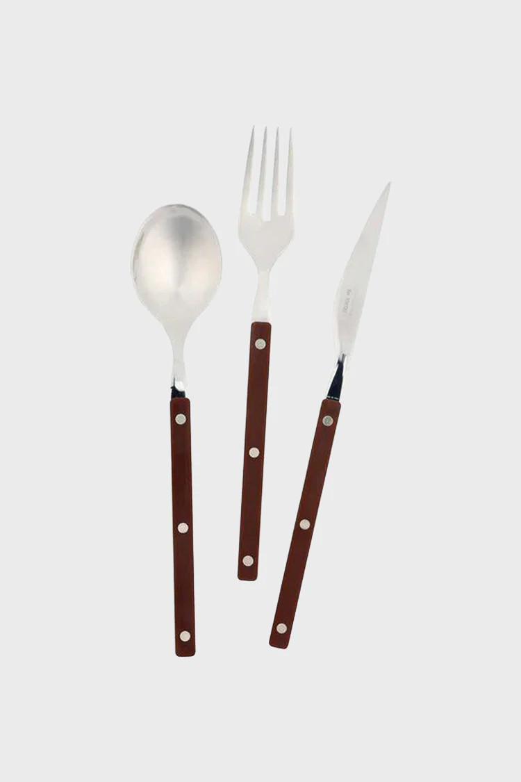 Pastello Brown Three-Piece Place Setting | Tuckernuck (US)