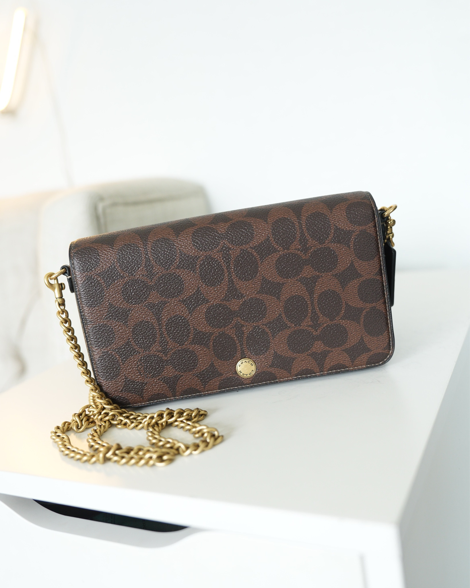 Loving my new Coach Wallet on chain! The cutest birthday gift!