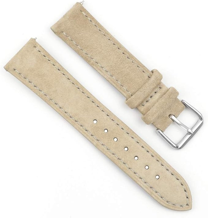 Onthelevel Suede Watch Strap-18mm 19mm 20mm 22mm 24mm Suede Leather with Black Leather Back Watch... | Amazon (US)