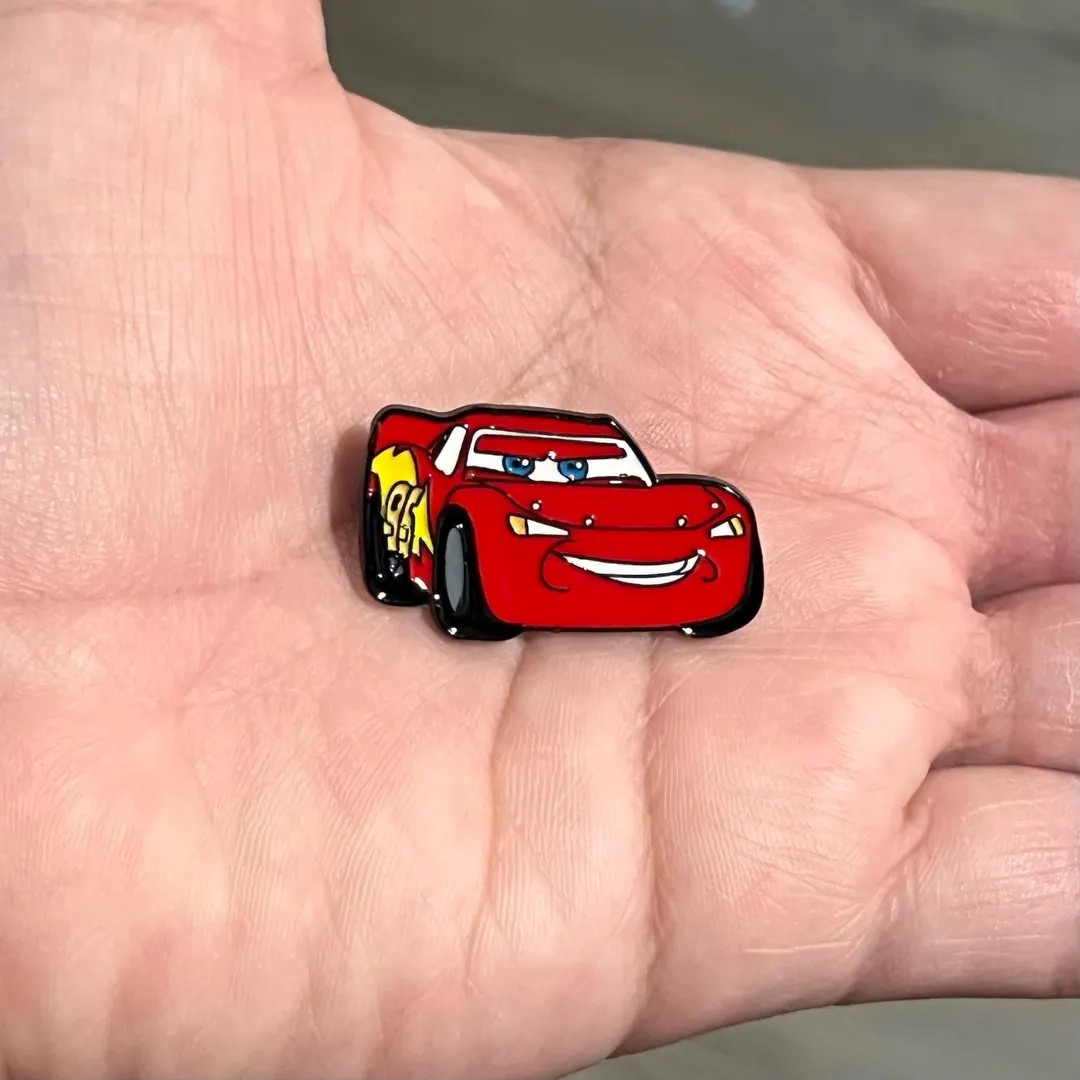 Lightning McQueen Enamel Pin - Racing Cars Movie Metal Pin | Etsy (US)
