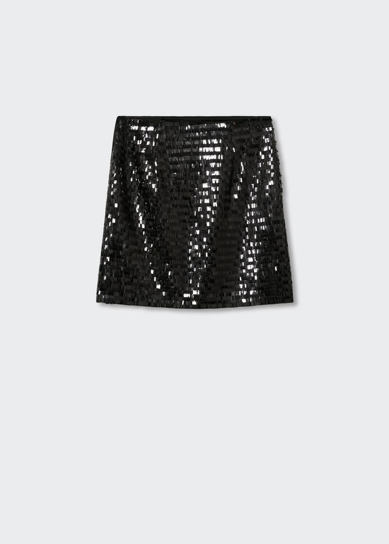 Sequin miniskirt | MANGO (US)