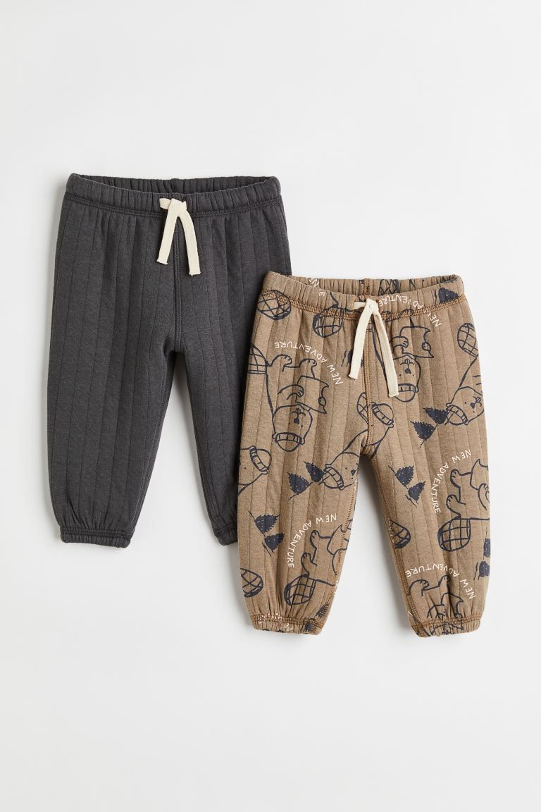 2-pack Quilted Joggers | H&M (US)