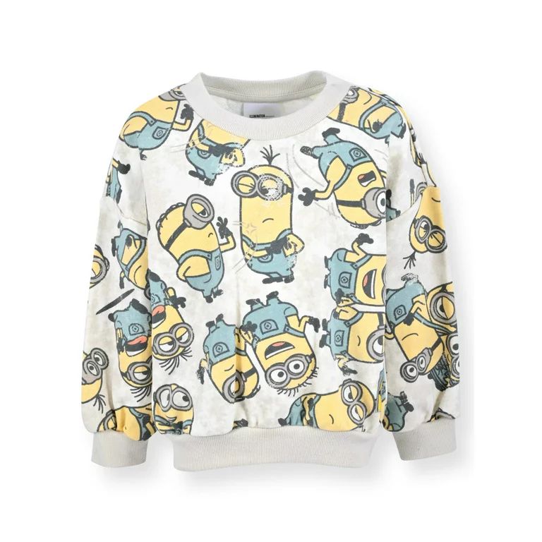Minions Baby and Toddler Boy French Terry Sweatshirt and Shorts Outfit Set, 2-Piece, Sizes 12M-5T | Walmart (US)