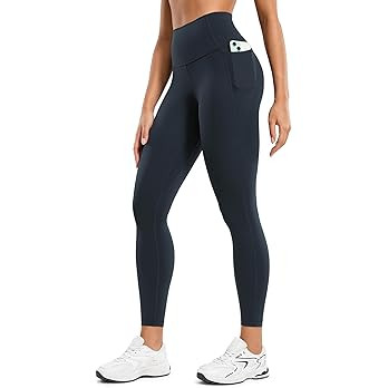 CRZ YOGA Womens Butterluxe Workout Leggings 25 Inches - High Waisted Gym Yoga Pants with Pockets ... | Amazon (US)