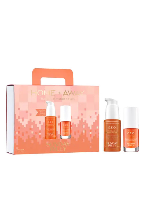 Sunday Riley Home & Away Brighten, Revitalize & Glow C.E.O. Serum Duo (Limited Edition) $135 Value at Nordstrom | Nordstrom