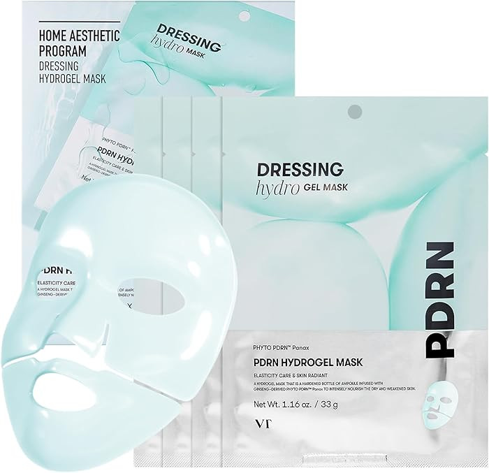 VT COSMETICS PDRN Hydrogel Mask(33gx4ea), Intensive Nourishing & Rejuvenating Overnight Mask, Ski... | Amazon (US)