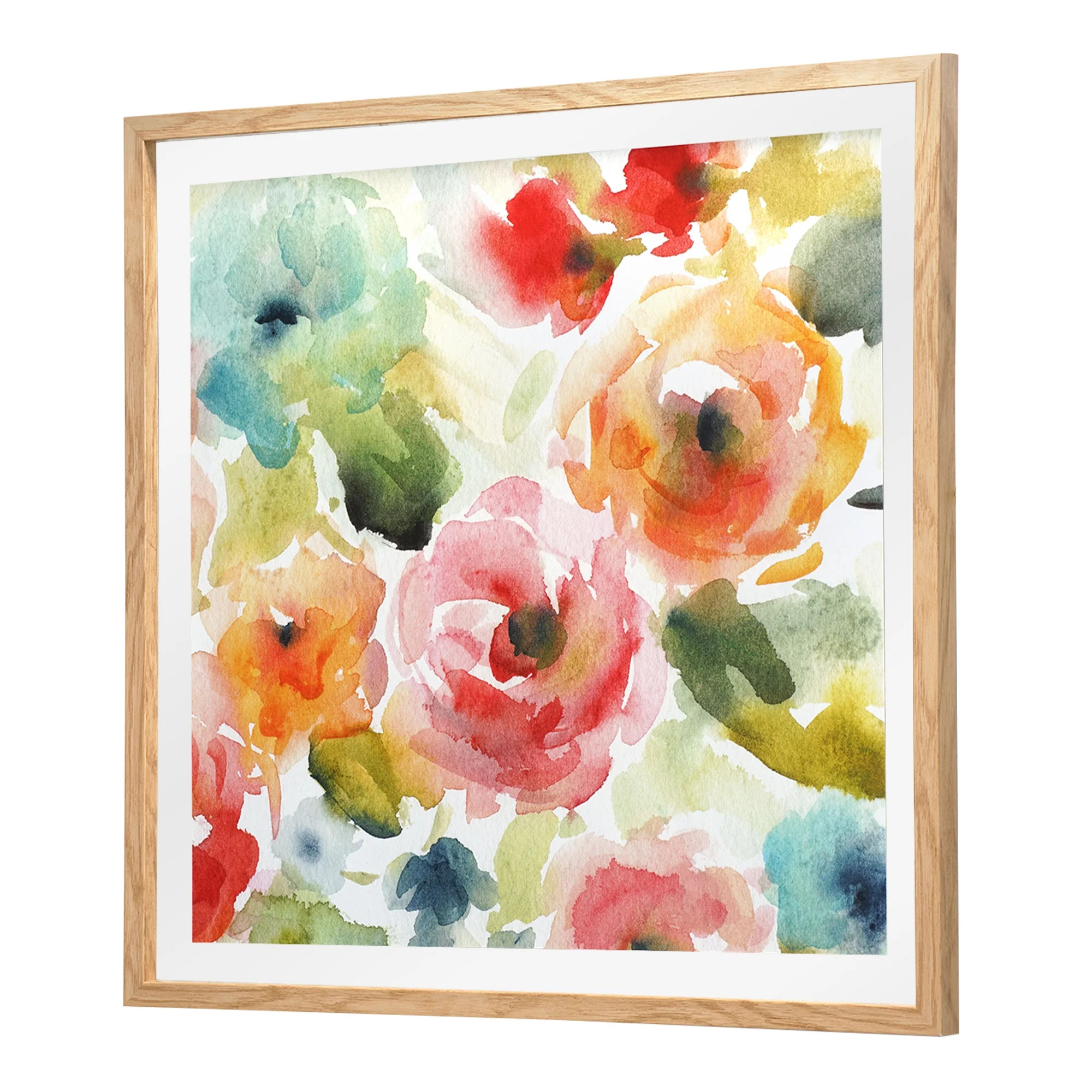 Crystal Art Gallery Floral Framed Painting Size 21" x 21" Set of 1 by Carol Robinson Wall Home De... | Walmart (US)