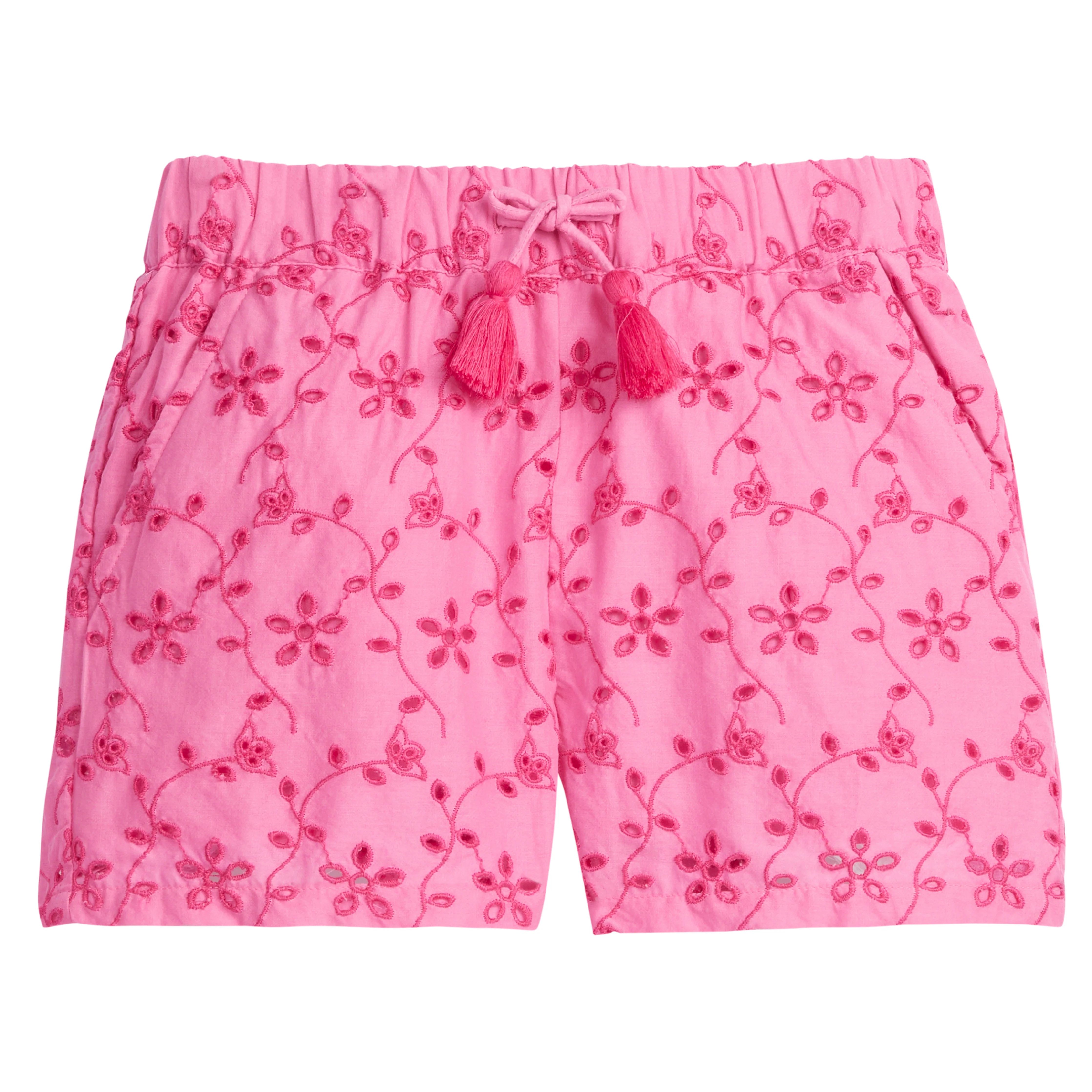 Richmond Shorts - Pink Eyelet | BISBY Kids