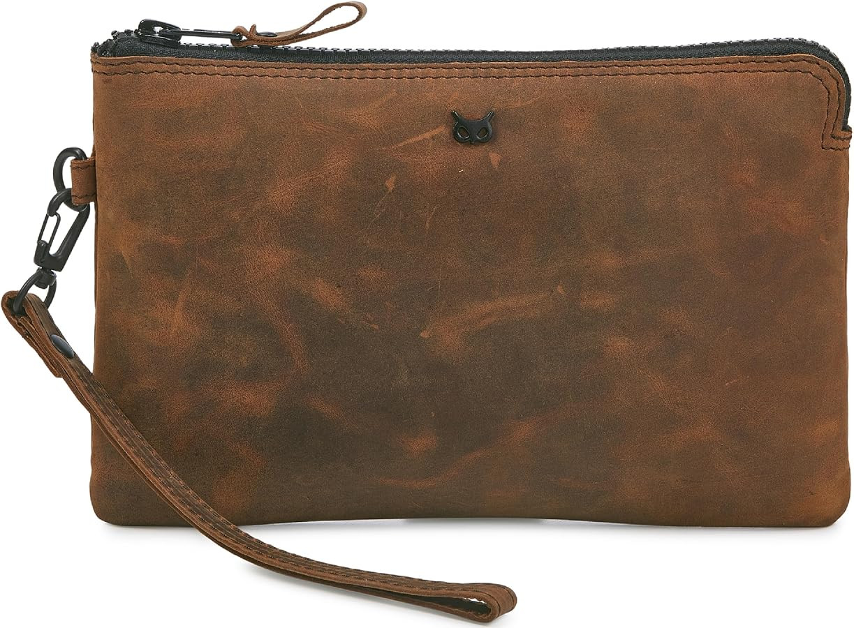 Wise Owl Accessories Genuine Leather Wristlet Wallet for Women Clutch Handbag Purses for Cell Pho... | Amazon (US)